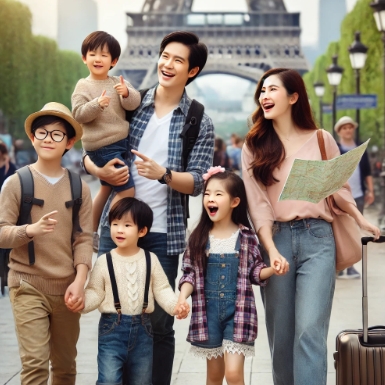 가족 여행 이미지