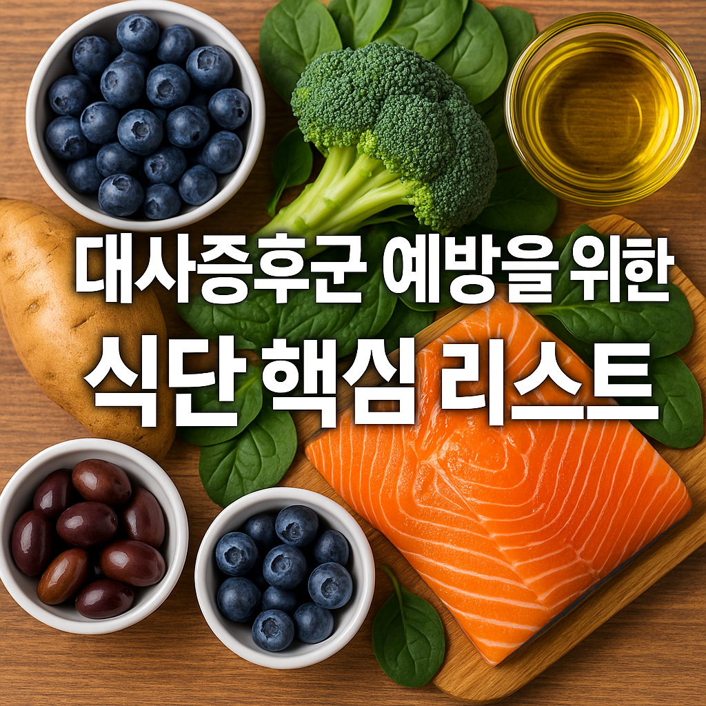 대사증후군 예방을 위한 식단 핵심 리스트