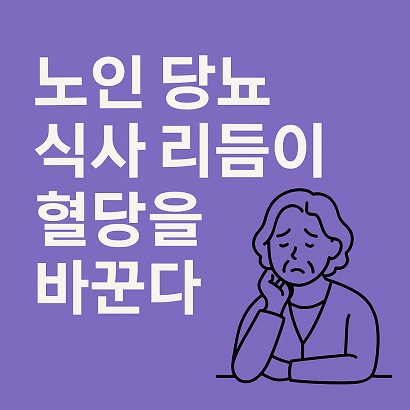 노인 당뇨 식사패턴
