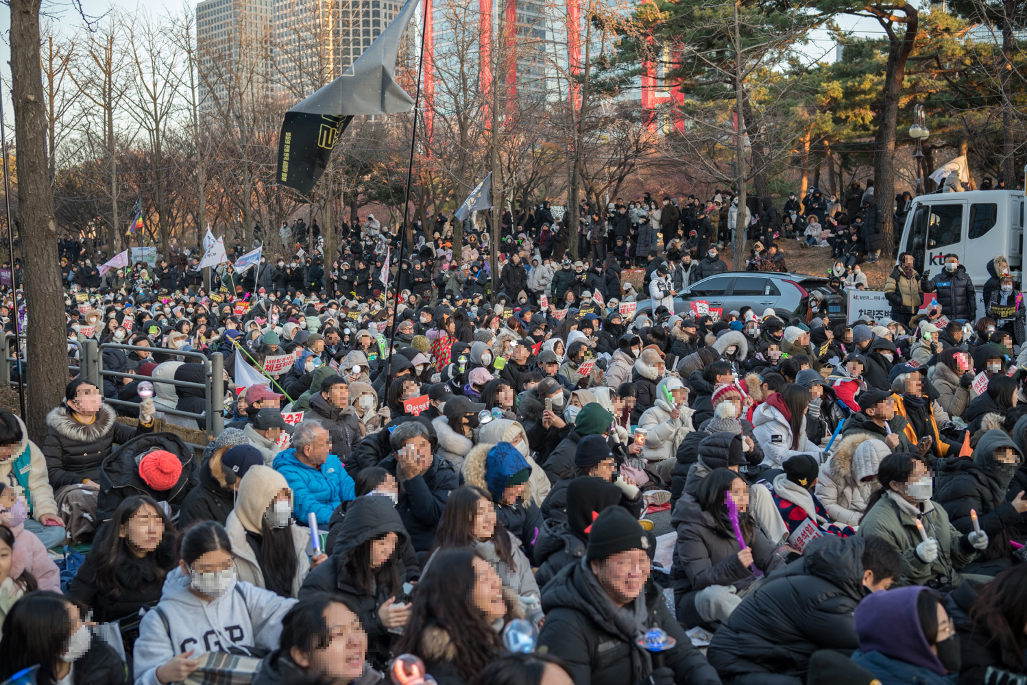 여의도 탄핵 찬성 시위