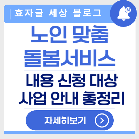 노인맞춤돌봄서비스
