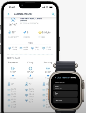 다이버에게 필요한 필수 기능 제공