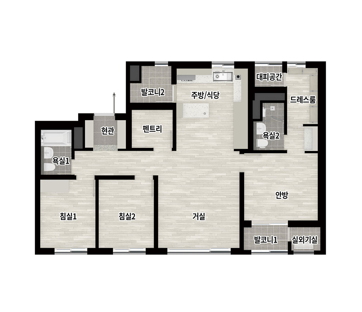 울산 라엘에스 - 73A 평면도