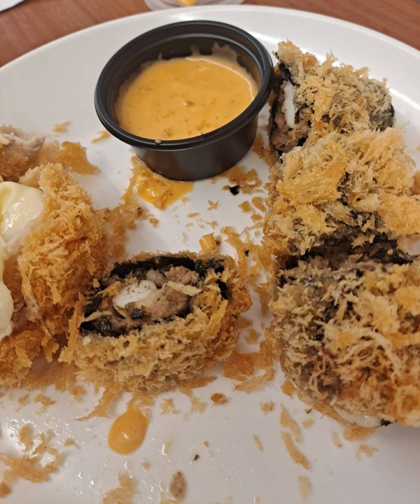 바삭마차 맛있게 먹는중