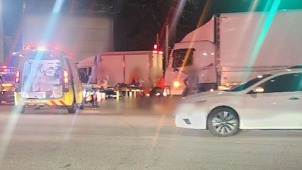 Scene after the accident