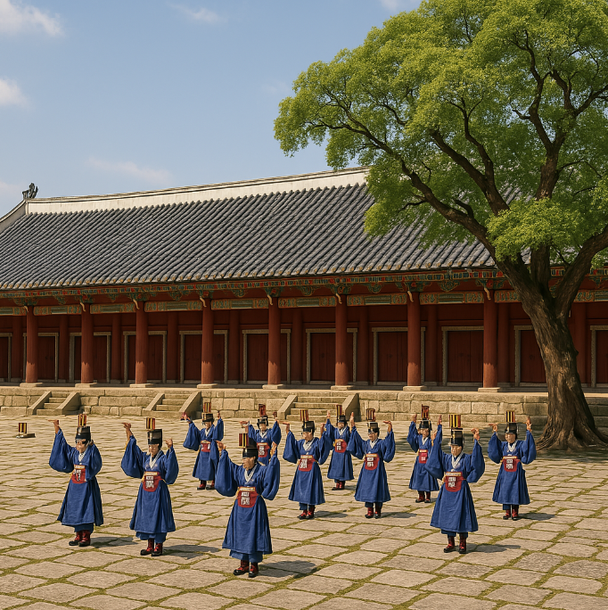 종묘 제례 장면