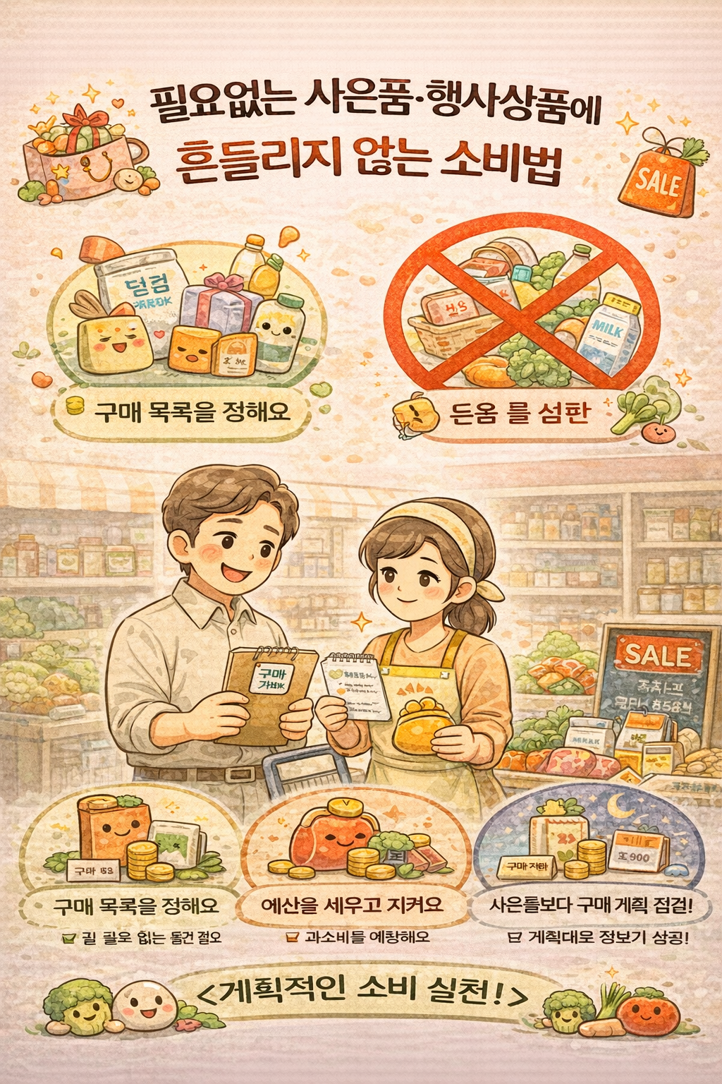필요 없는 사은품&middot;행사상품에 흔들리지 않는 소비법