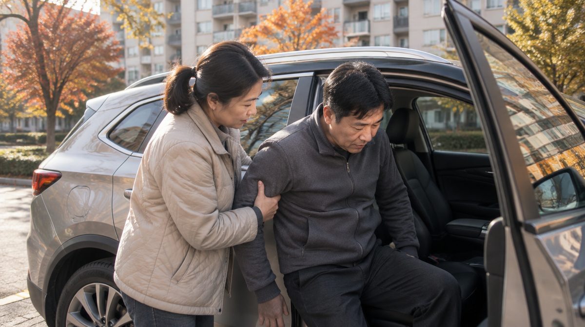 장애인 자동차세 면제 대상 가족 차량에 타는 편마비 당사자