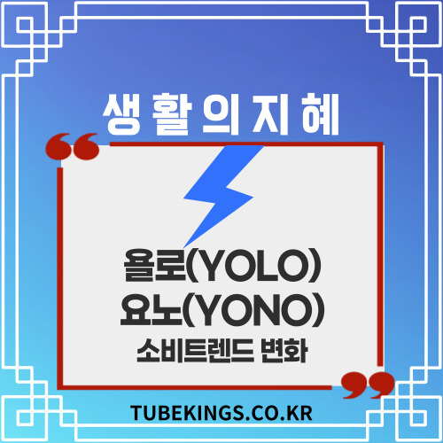 욜로(YOLO)와 요노(YONO)의 차이점과 요노 트렌드에 맞는 소비상