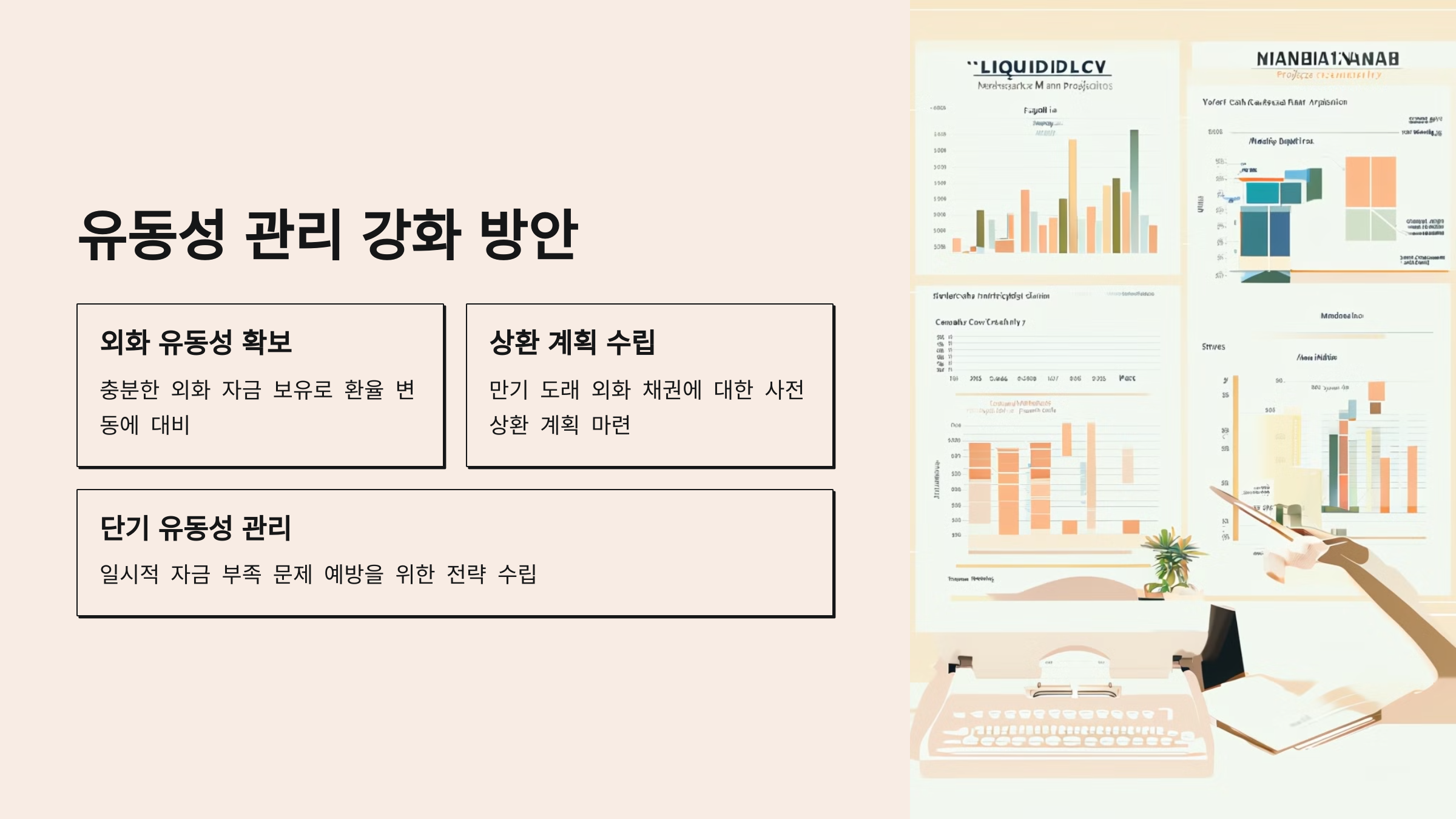 유동성 관리 강화 방안