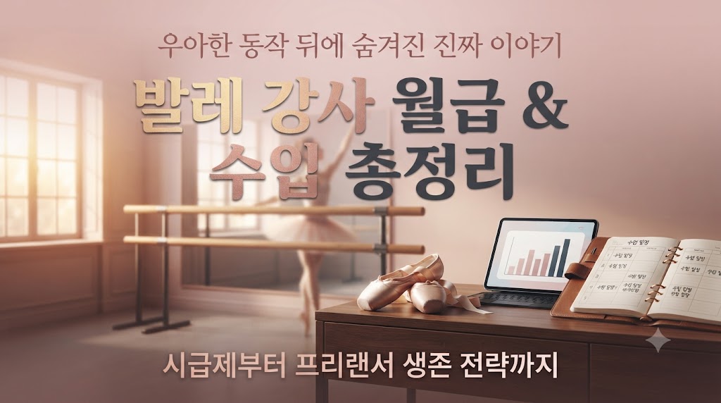발레강사의 진짜 수입 구조(무용을사랑합니다)