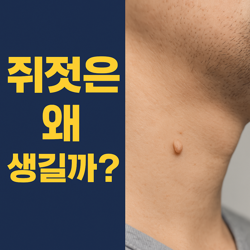 쥐젓은 왜 생길까?