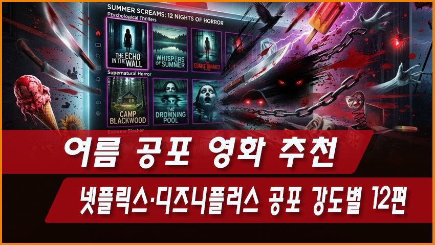 여름 공포 영화 추천|넷플릭스·디즈니플러스 공포 강도별 12편