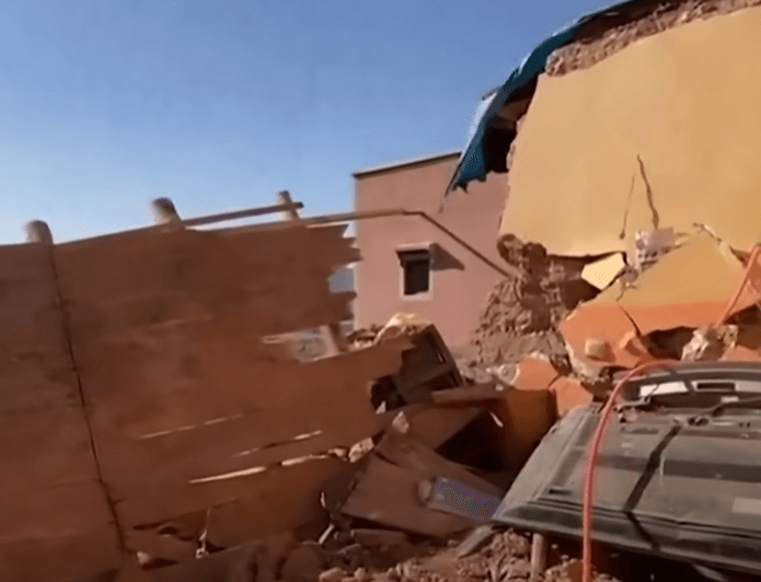 모로코 지진 발생 현장