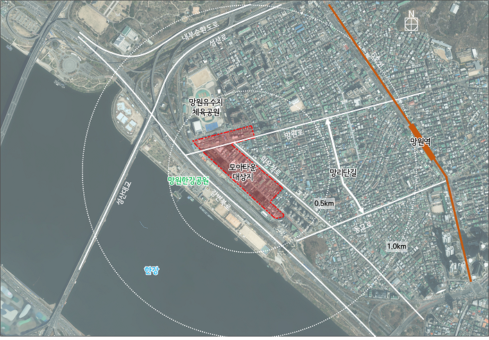 서울 모아타운 &amp; 모아주택 - 마포구 망원동&amp;#44; 도봉구 방학동 &middot; 쌍문동 4건 통합심의 통과 [위치 조감도]