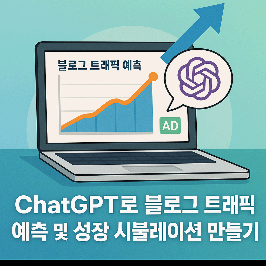 📈 ChatGPT로 블로그 트래픽 예측 및 성장 시뮬레이션 만들기
(AI가 앞으로의 방문자 수를 미리 알려주는 방법)