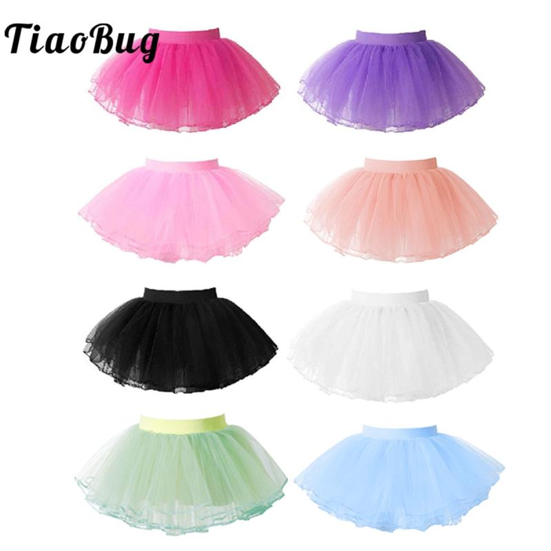 발레복 발레 의상 Tulle Tutu Petticoat Short Under Skirt