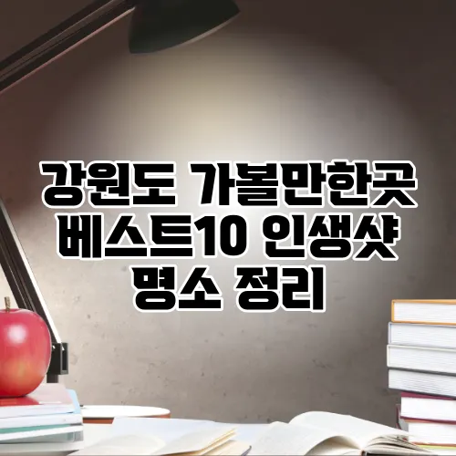 강원도 가볼만한곳 베스트10 인생샷 명소 정리