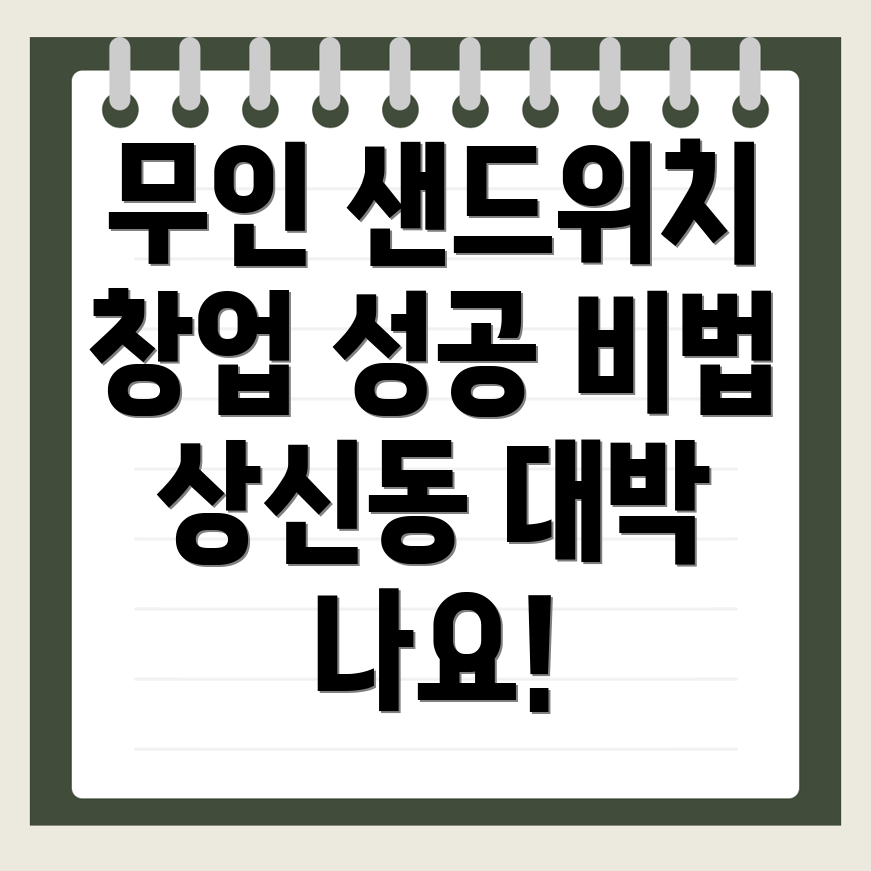 무인 샌드위치 가게