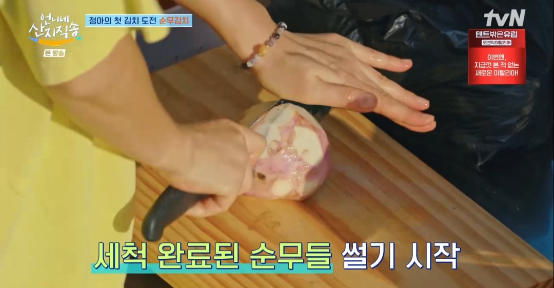 언니네산지직송 염정아 순무김치 레시피
