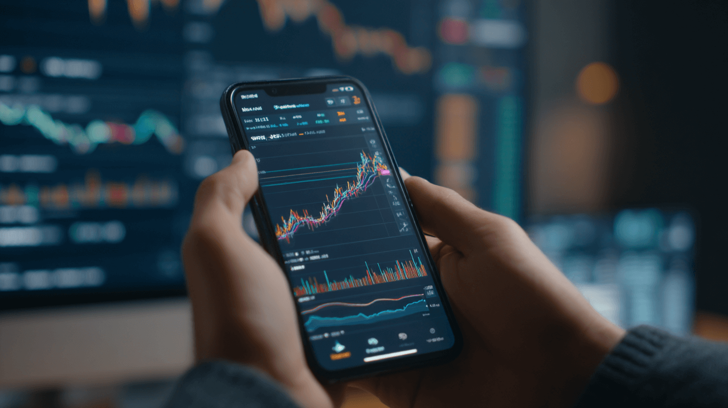 핸드폰-주식-차트-이미지