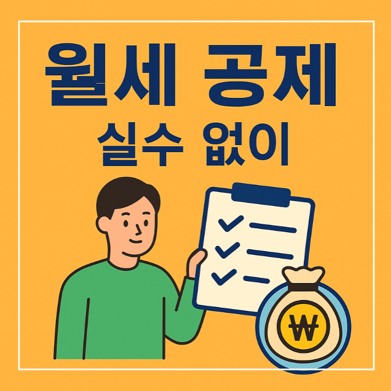 월세 공제 체크리스트 썸네일
