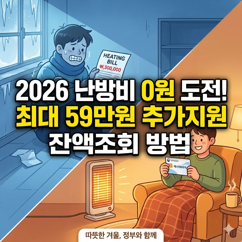 2026년 난방비 바우처, 잔액조회부터 추가 지원까지 완벽 정리