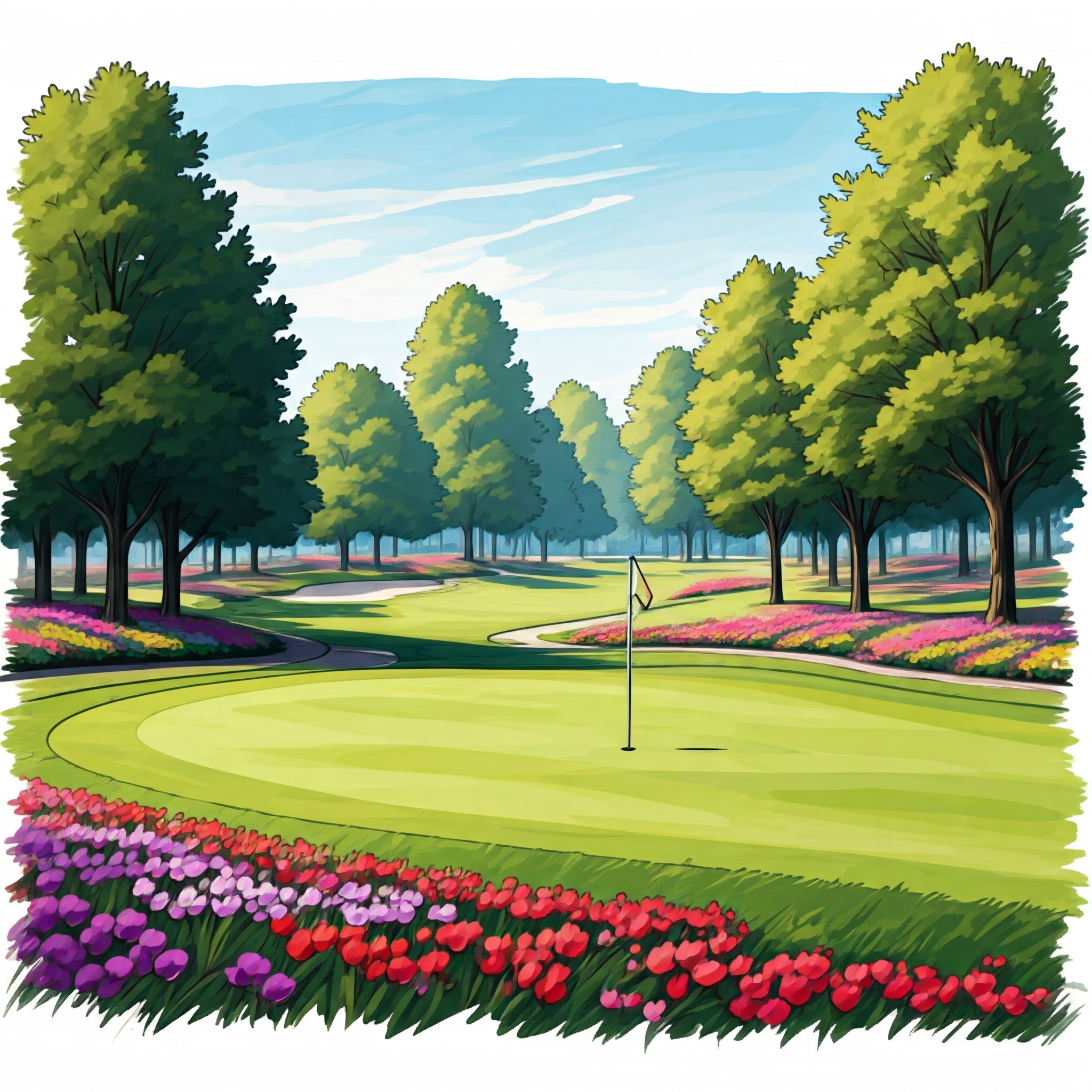 파크골프장 사진