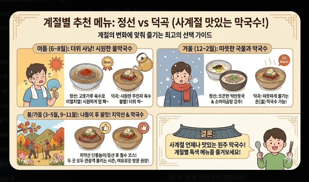 원주 막국수 맛집 [생활의 달인 2026] 정선&middot;덕곡막국수 위치 및 방문 꿀팁 가이드