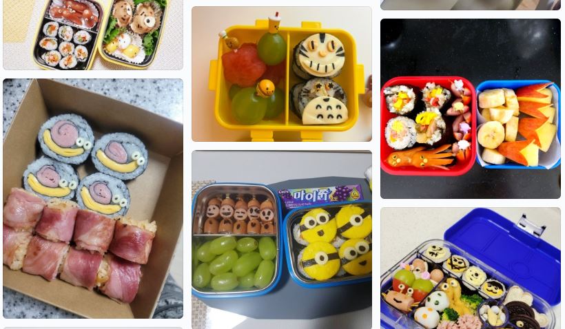 초등학생 소풍준비 도시락