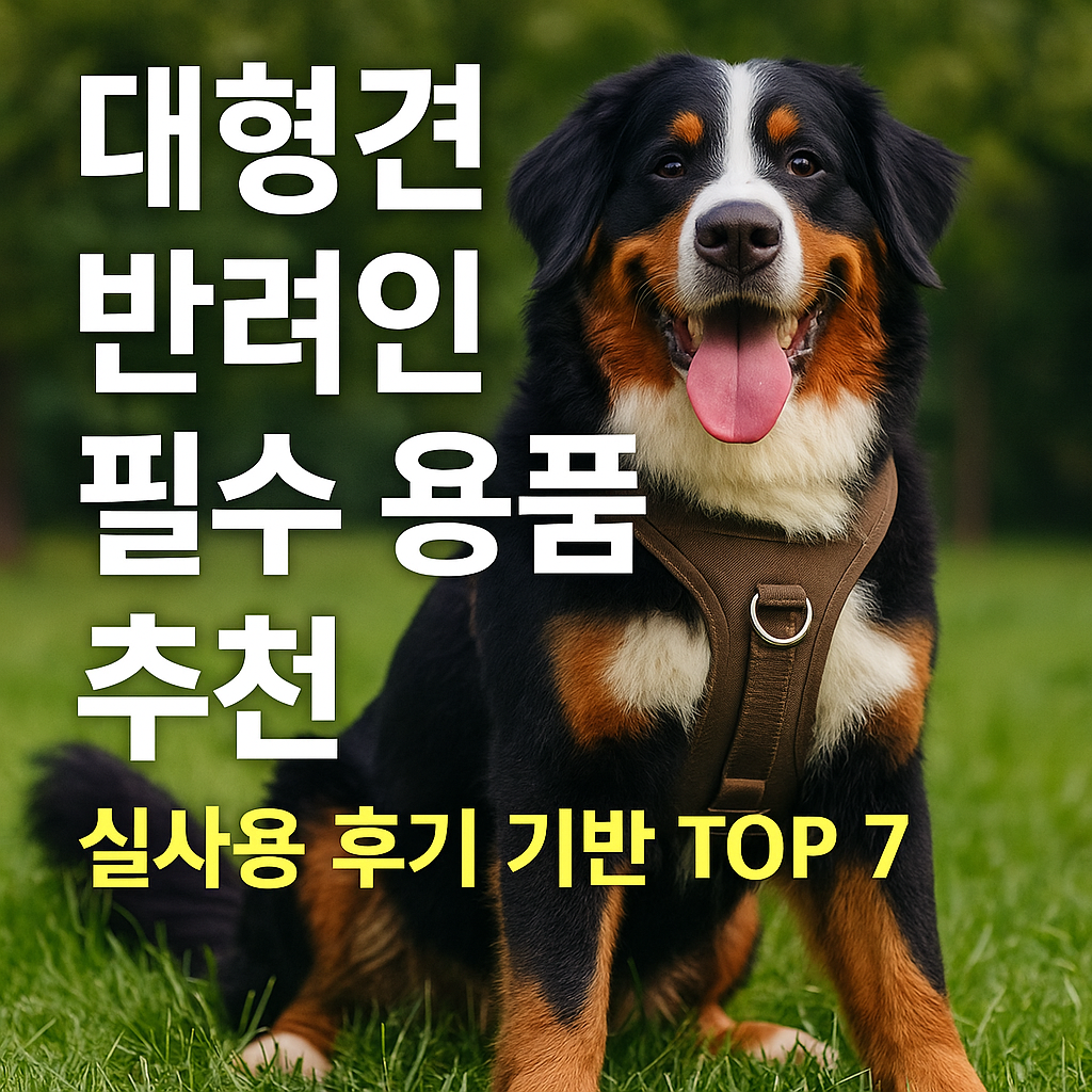 대형견 반려인 필수 용품 추천 ❘ 실사용 후기 기반 TOP7
