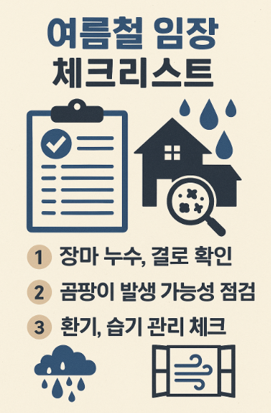 여름철 임장 체크리스트