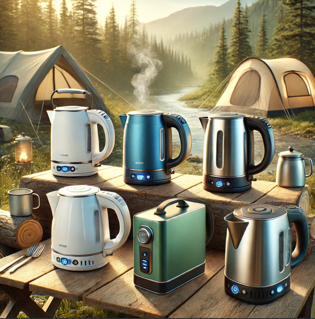 캠핑용 전기포트들