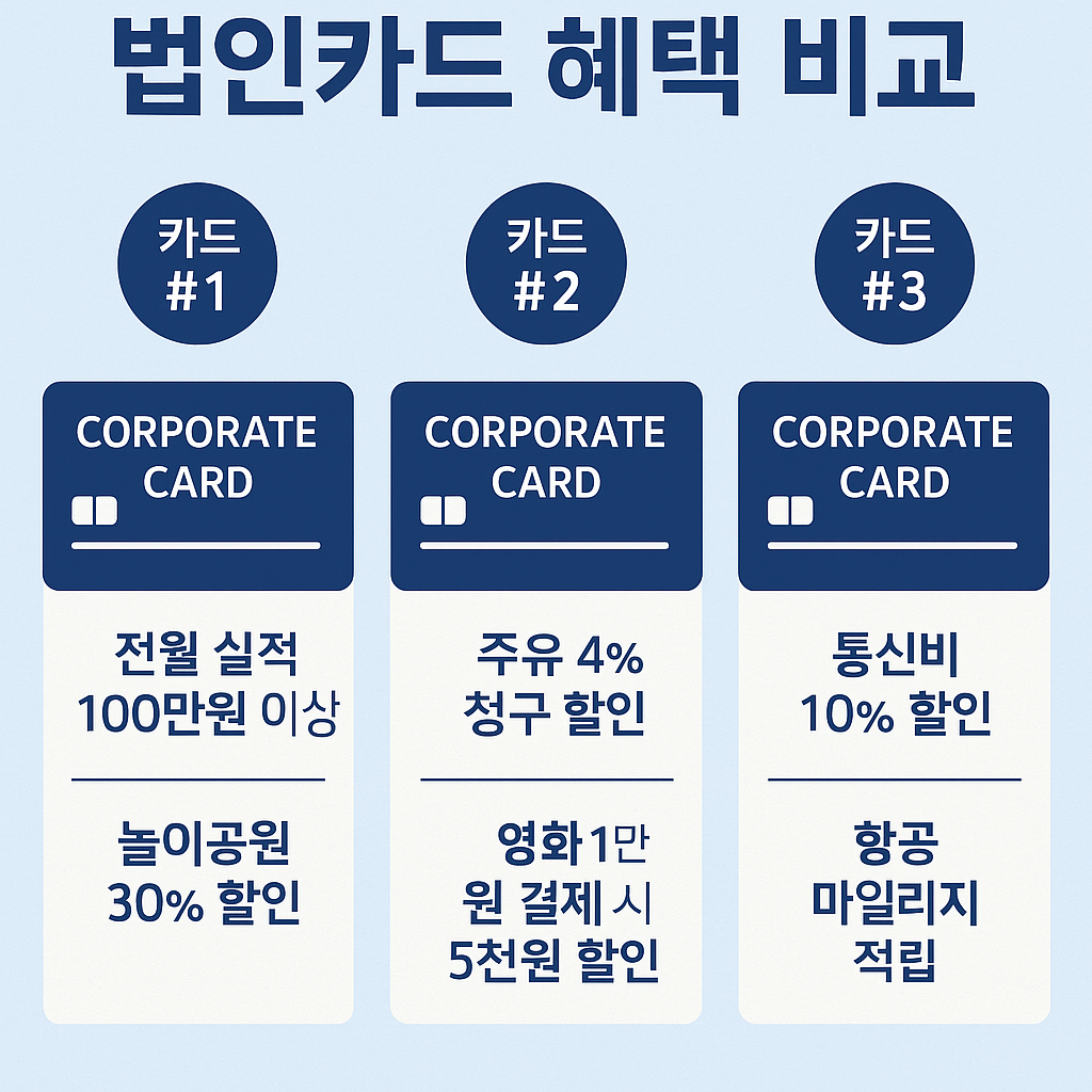 주요 카드사 혜택 비교
