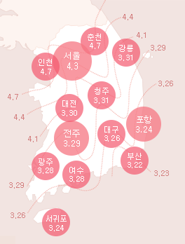 벚꽃개화지도