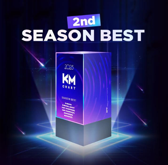 &#39;KM차트 2분기 시즌 베스트&#39; [사진=KM차트]