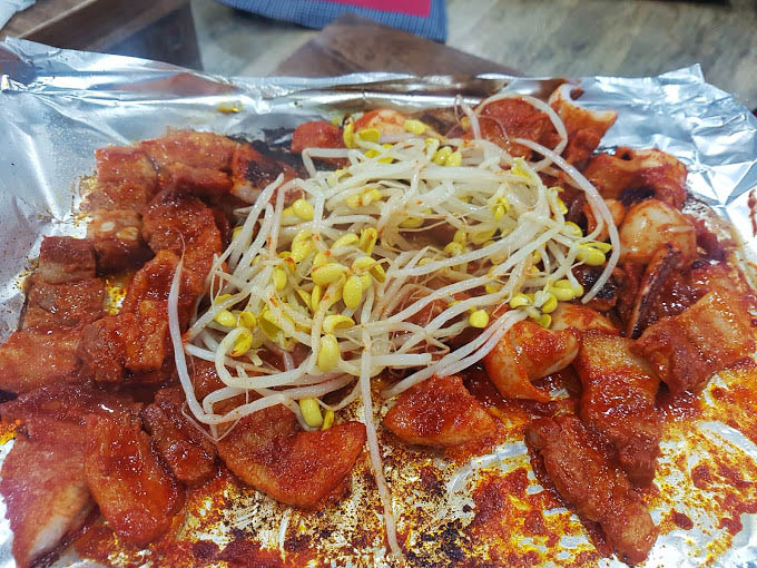 강원도 평창 오삼불고기집 '납작식당'