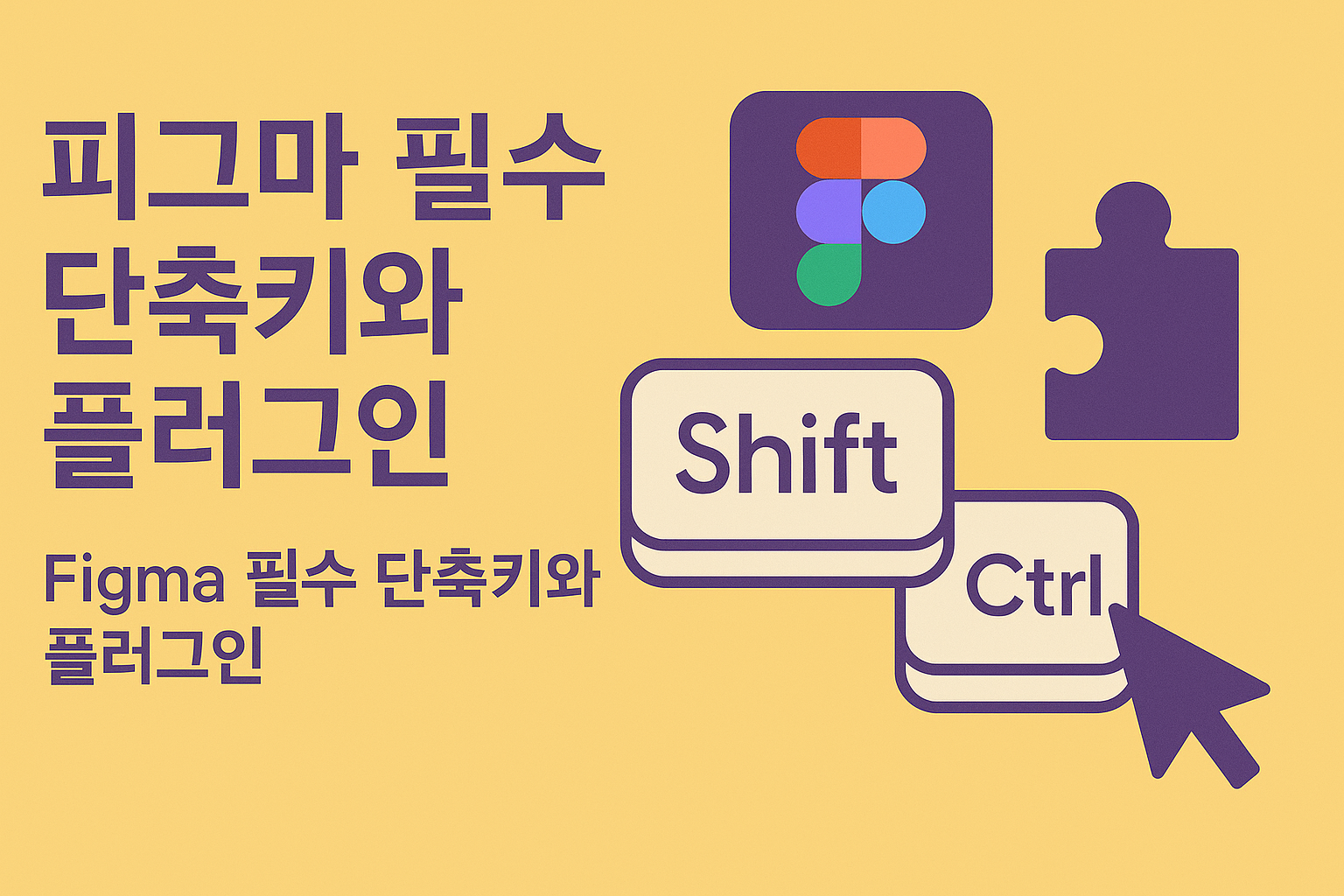 피그마 필수 단축키와 플러그인 관련 이미지