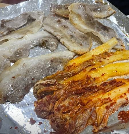 삼오불고기 대패삼겹살 김치
