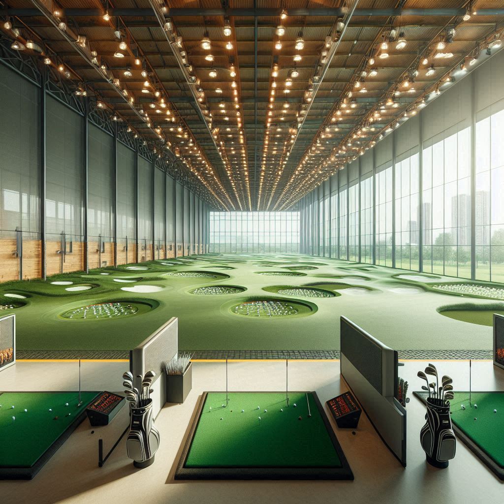 실내골프연습장 배경