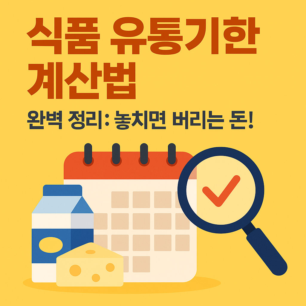 식품유통기한계산법
