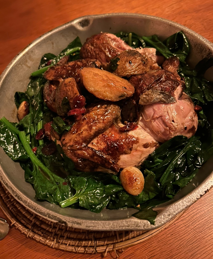 시금치 통닭 사진