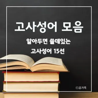 고사성어 모음 성공 사자성어 모음집 1000 도전_16