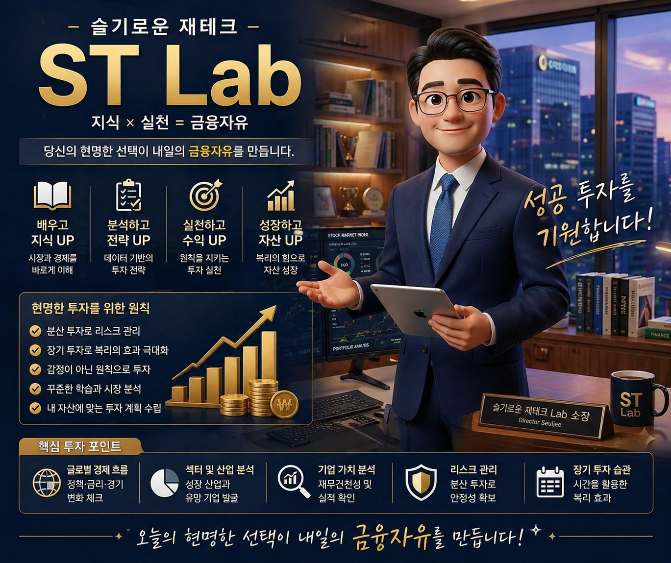 슬기로운 재테크 현명한 투자를 위한 원칙 설명 이미지