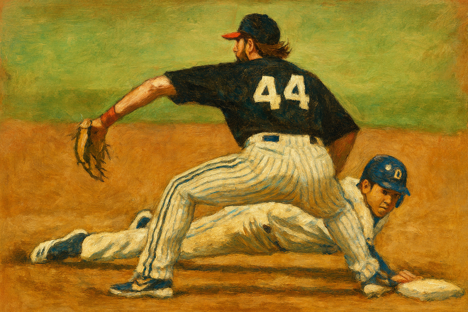 야구 작전 중 픽오프(견제구) 관련 사진