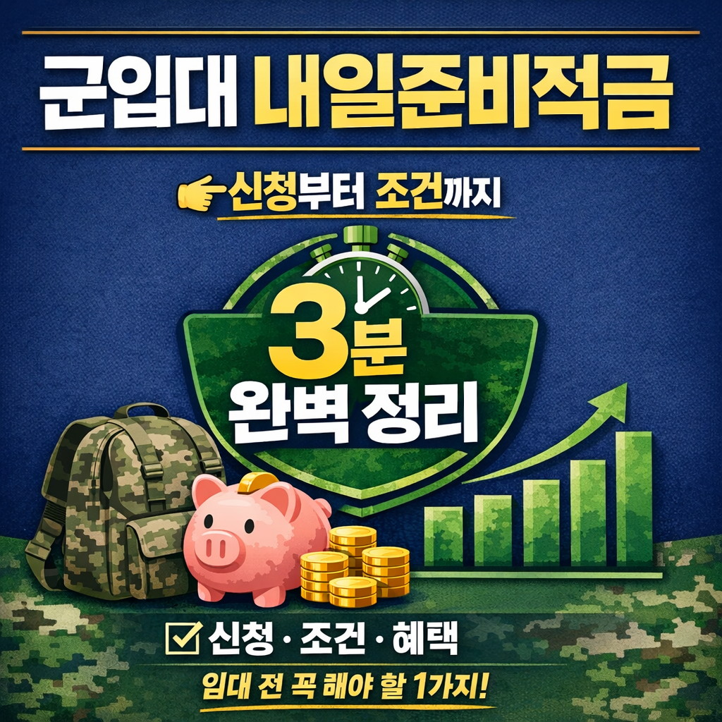 하나 장병내일준비 적금 신청하러 가기