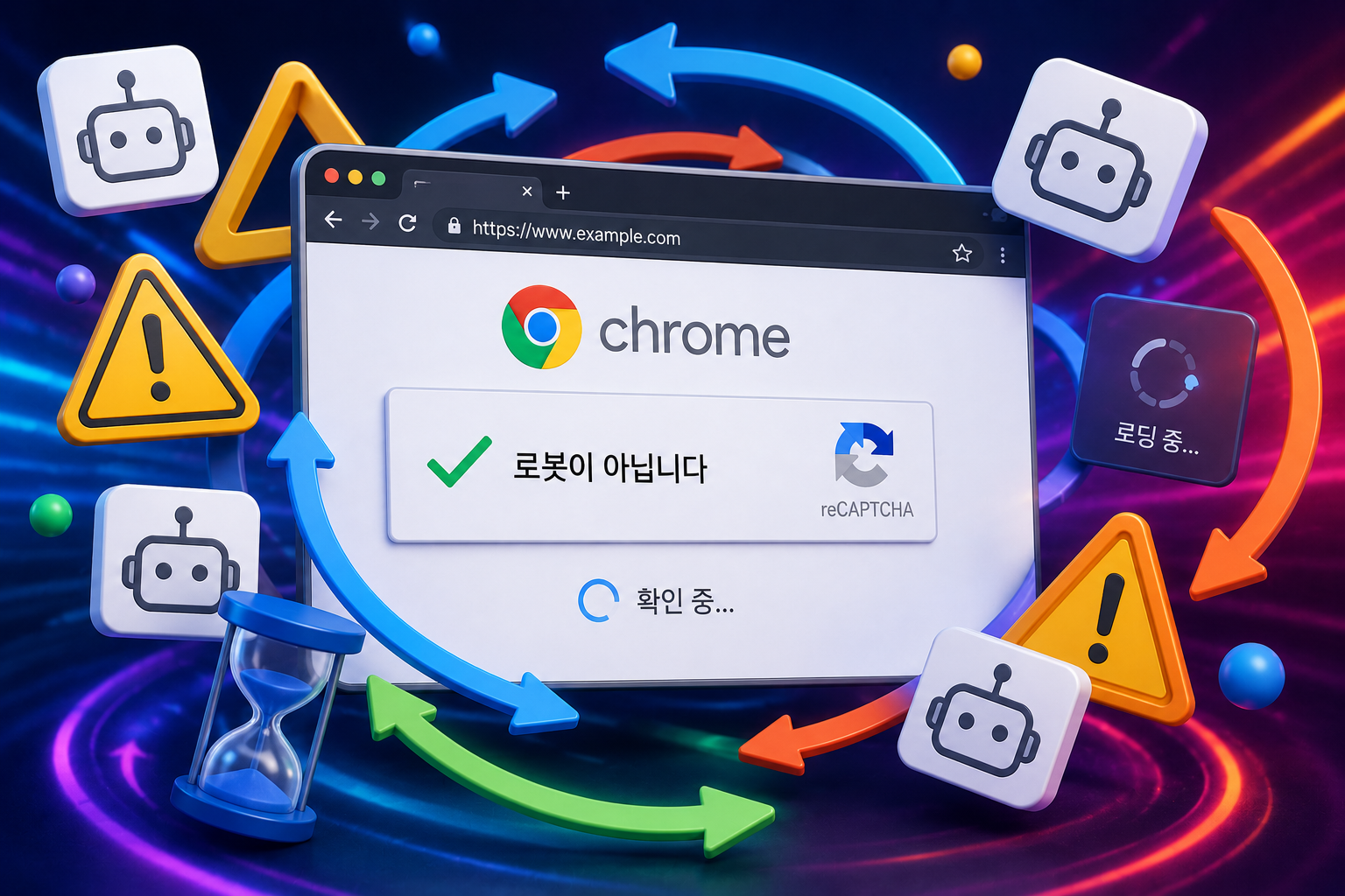 크롬 로봇이 아닙니다 무한반복 해결방법 총정리 리캡차 계속뜸 reCAPTCHA 비정상적 트래픽 감지