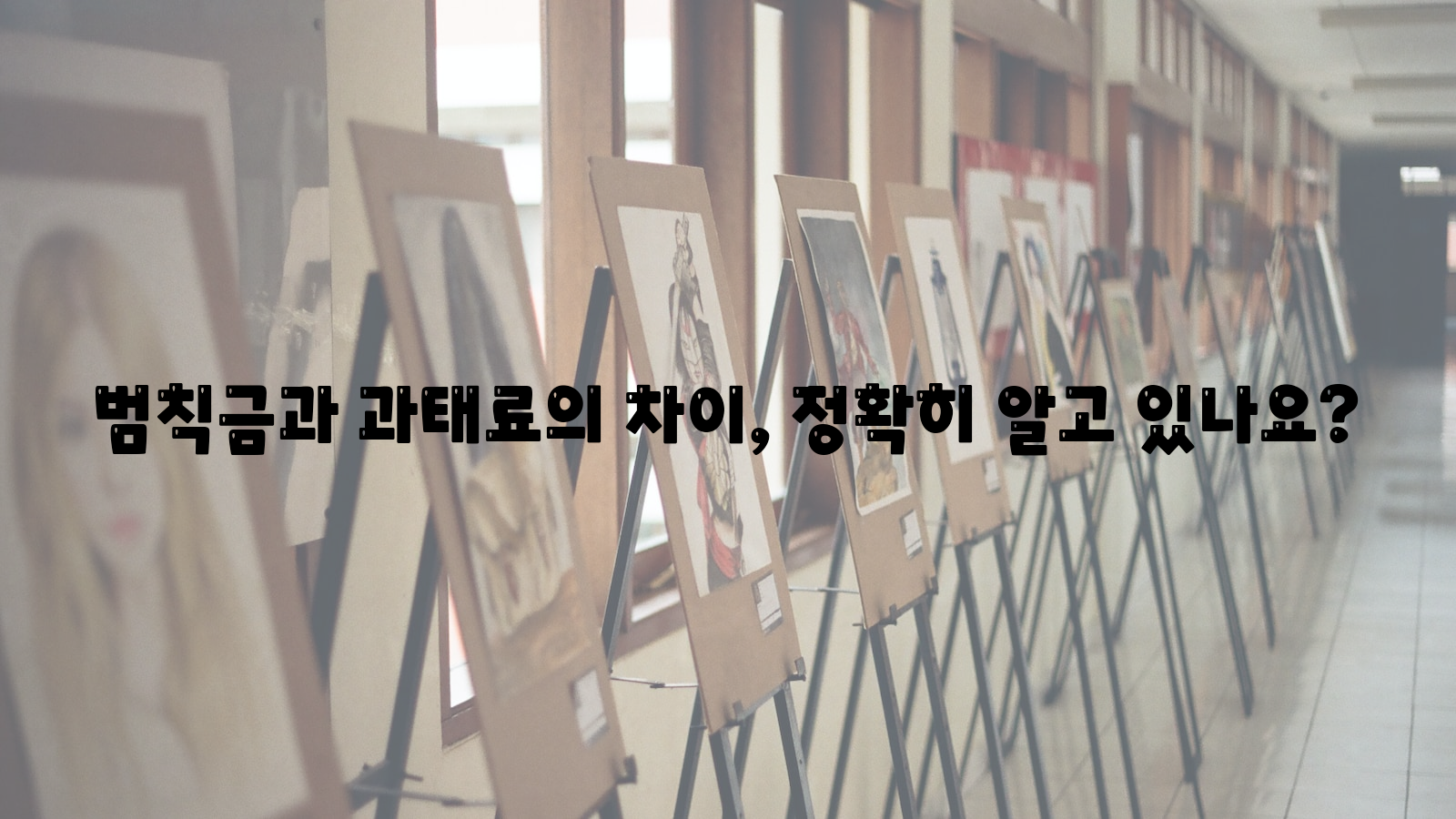 범칙금, 과태료, 차이