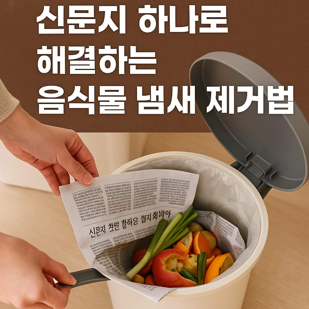 신문지 하나로 해결하는 음식물 냄새 제거법