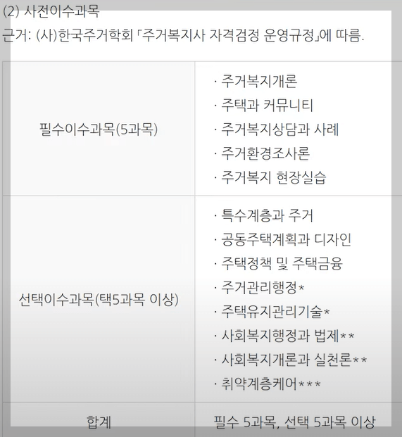 사전이수과목
